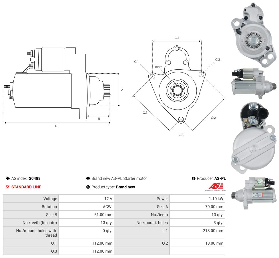 Starter motor