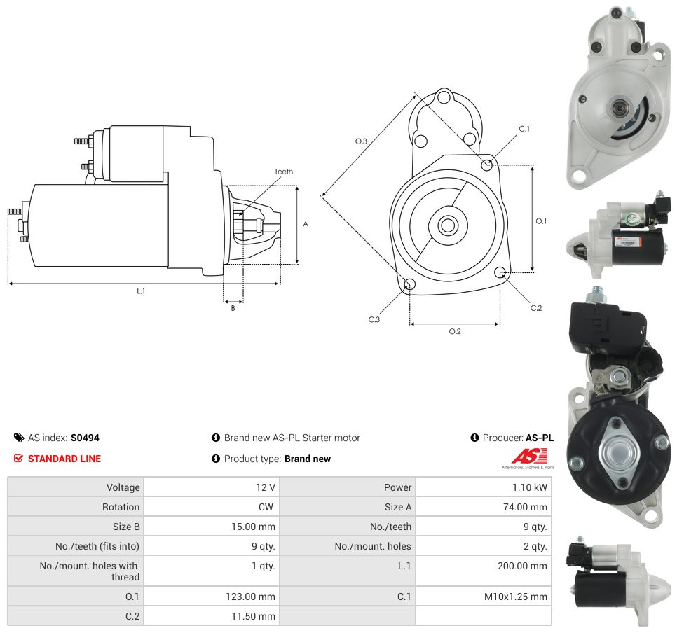 Starter motor