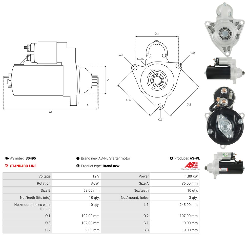Starter motor
