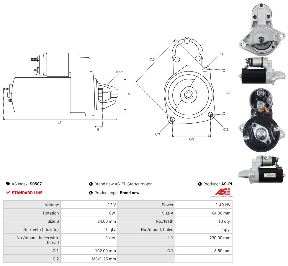 Starter motor