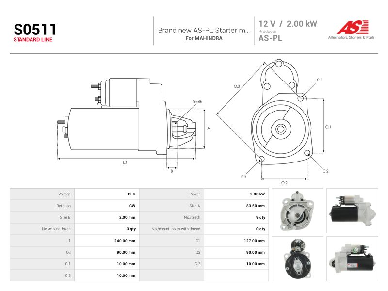 Starter motor
