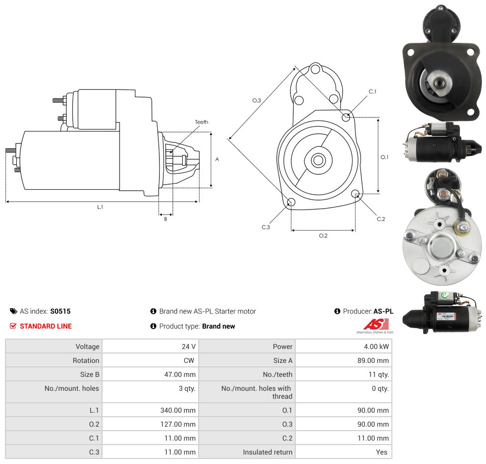 Starter motor