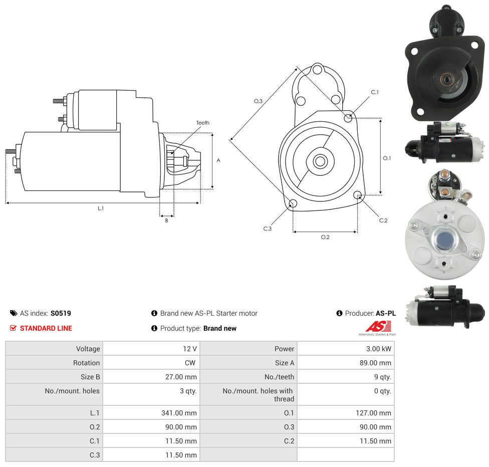 Starter motor