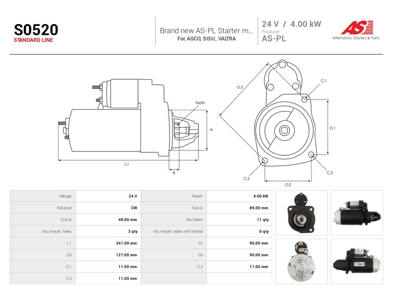 Starter motor
