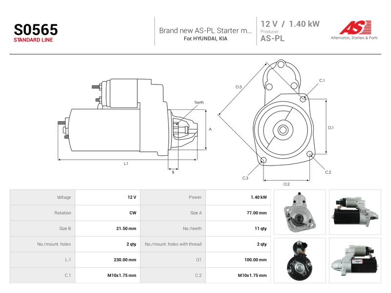 Starter motor
