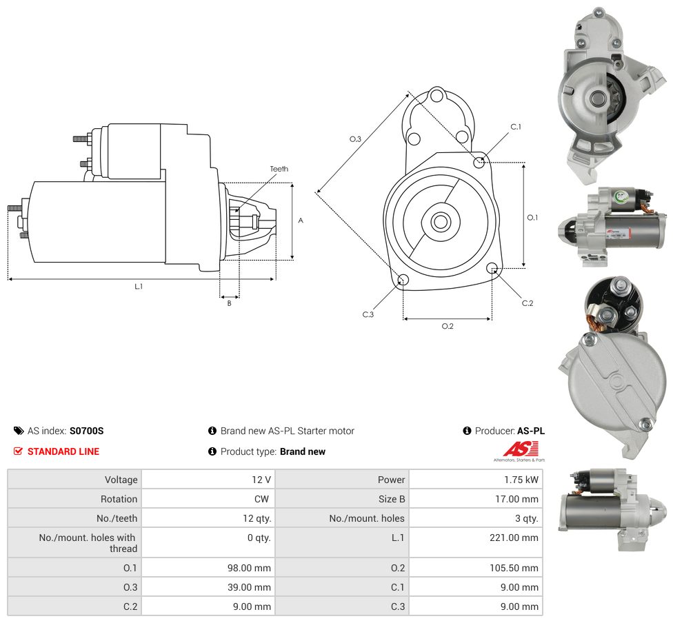 Starter motor