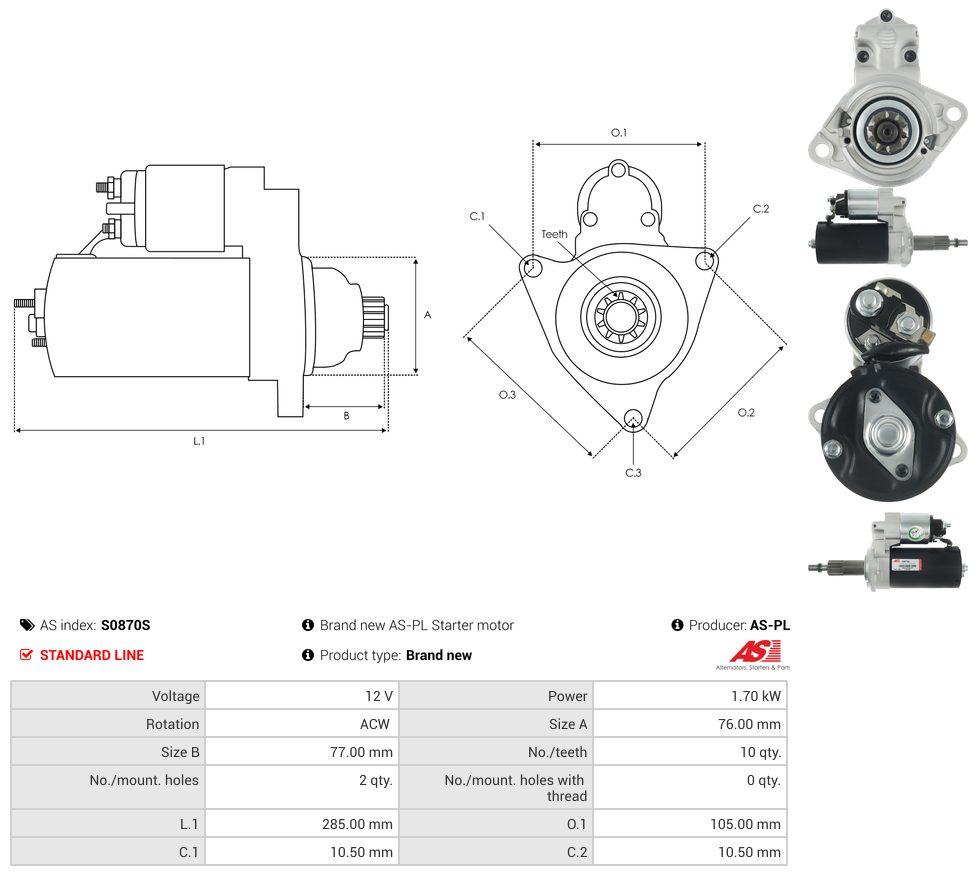 Starter motor