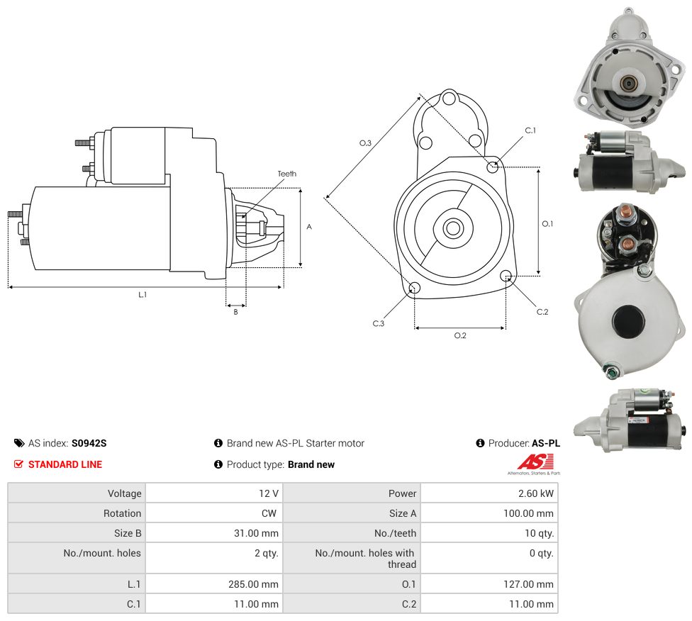 Starter motor