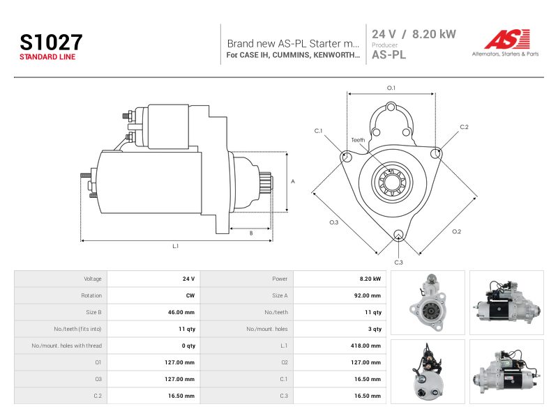 Starter motor