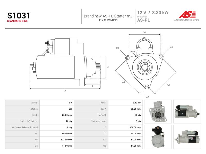 Starter motor