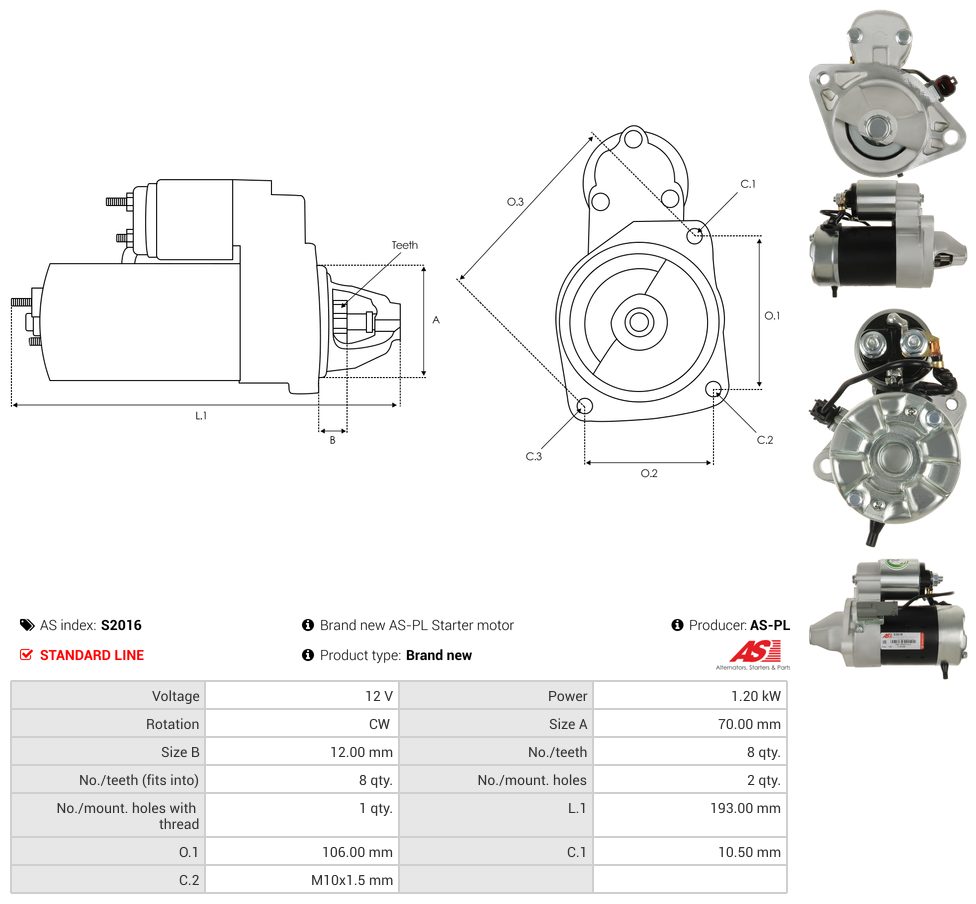 Starter motor