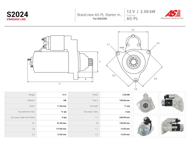 Starter motor