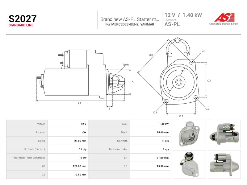 Starter motor