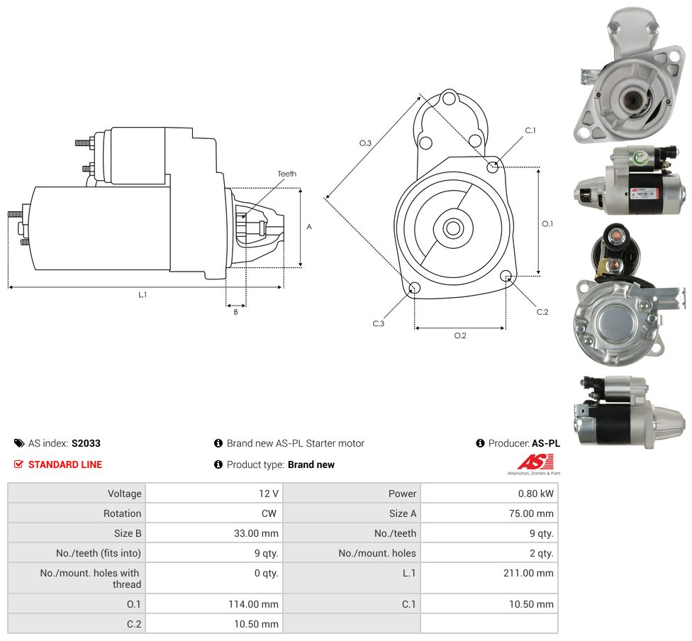 Starter motor