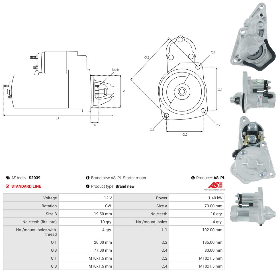 Starter motor