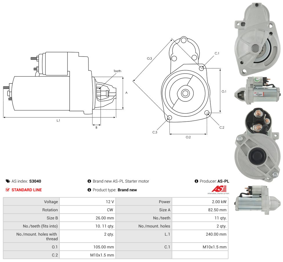 Starter motor