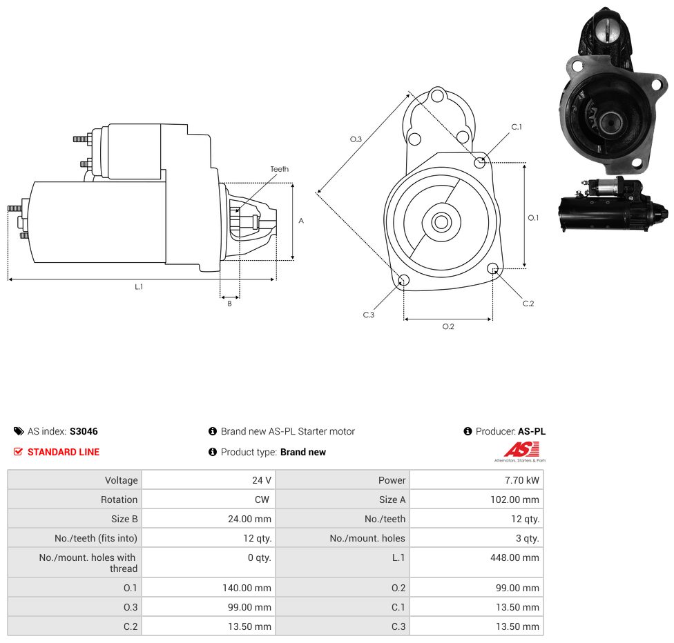 Starter motor