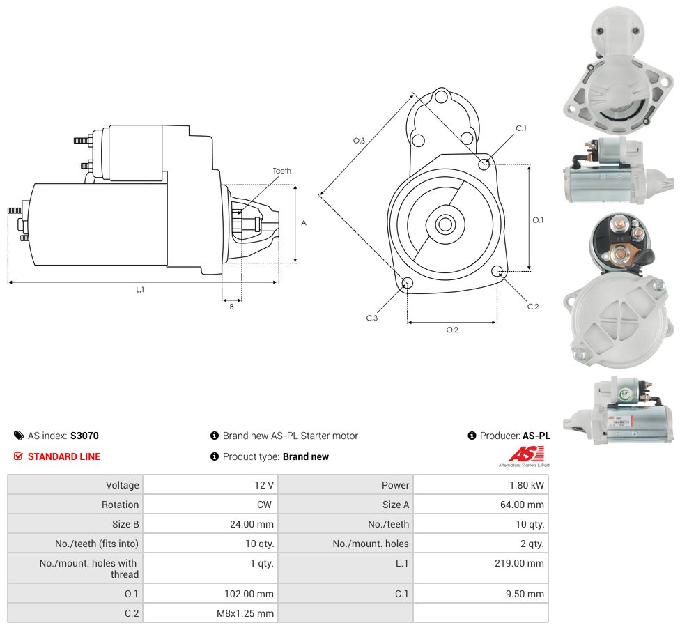 Starter motor