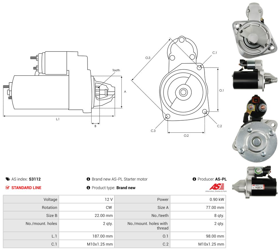 Starter motor