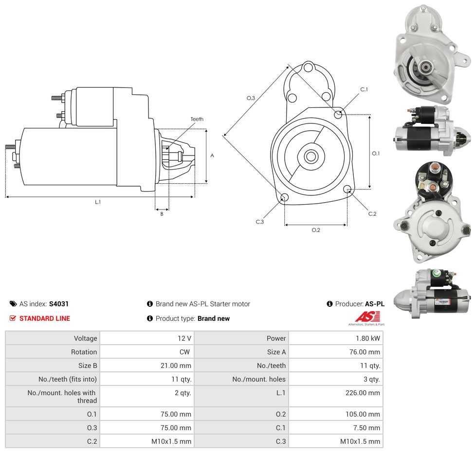 Starter motor