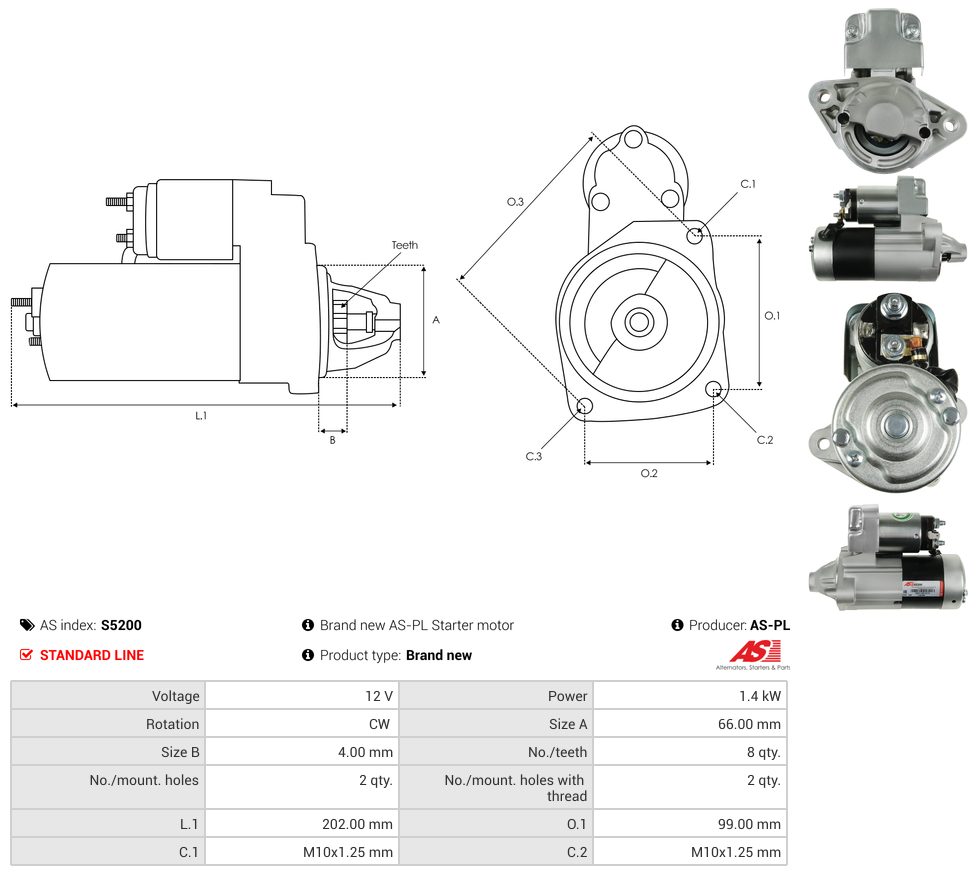 Starter motor