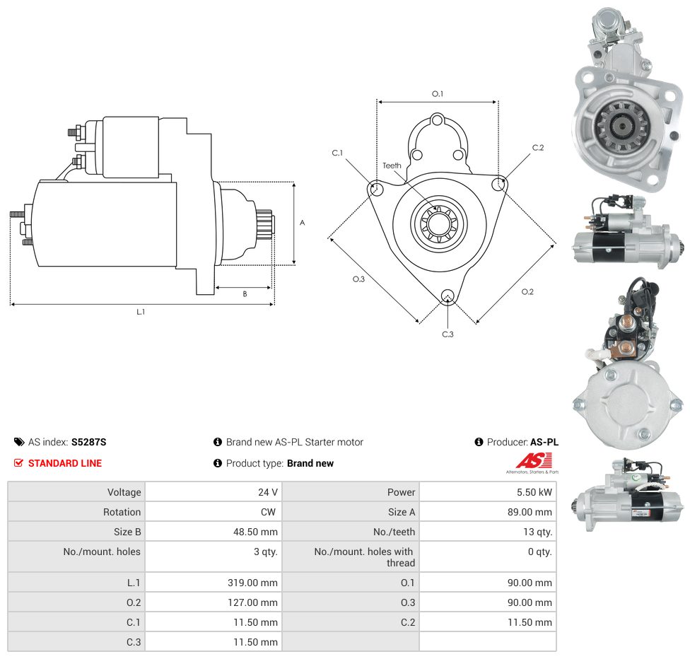 Starter motor