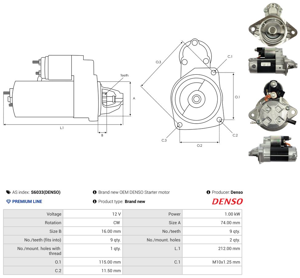 Starter motor
