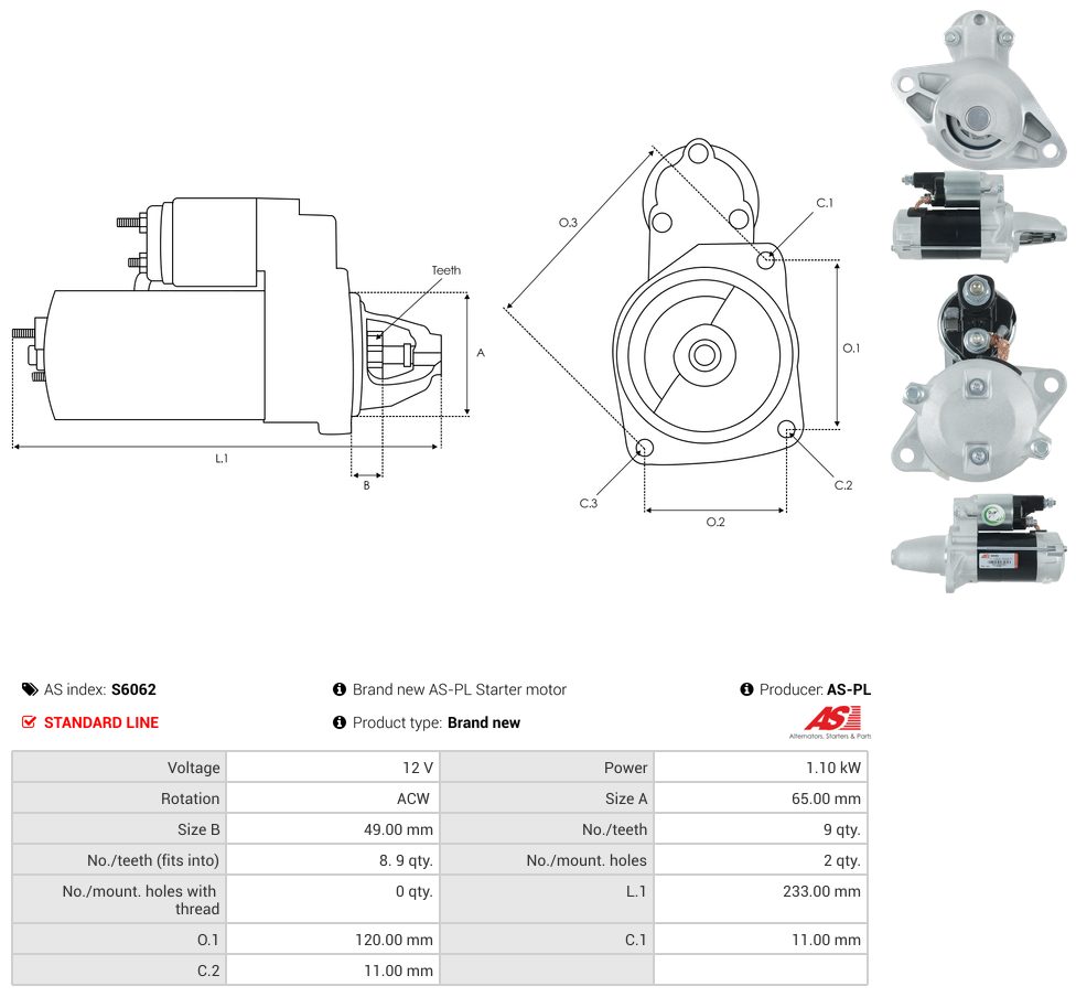 Starter motor