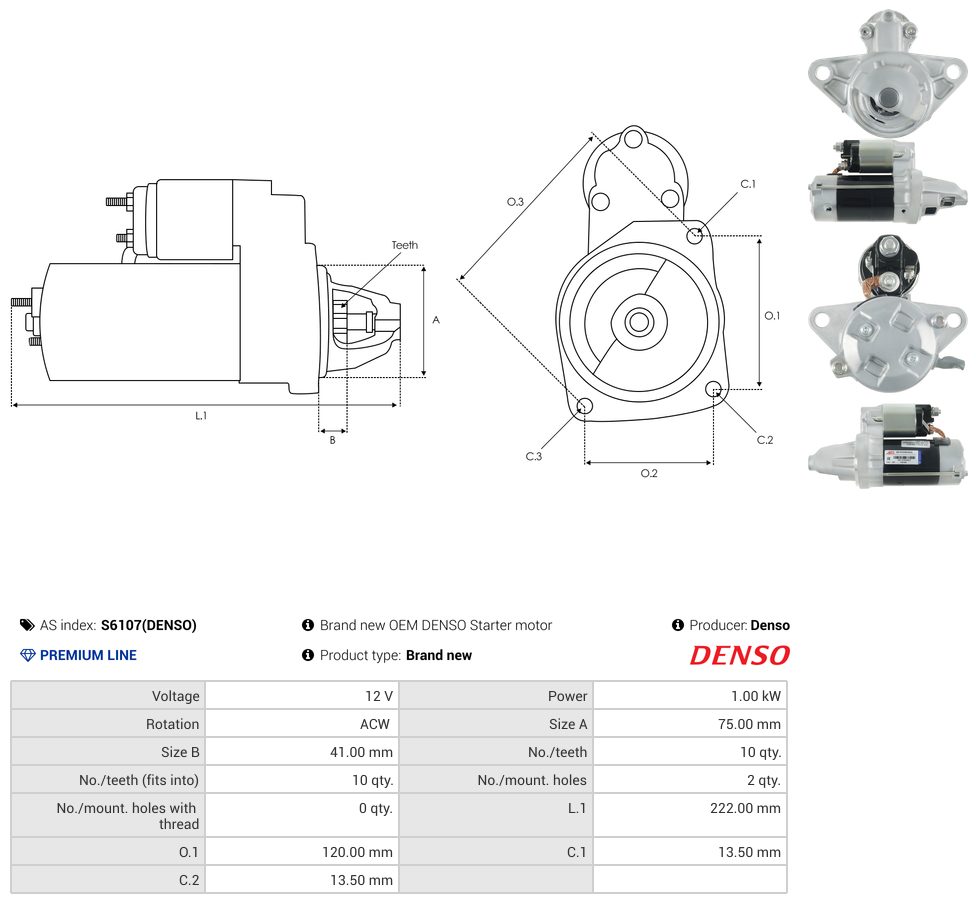 Starter motor