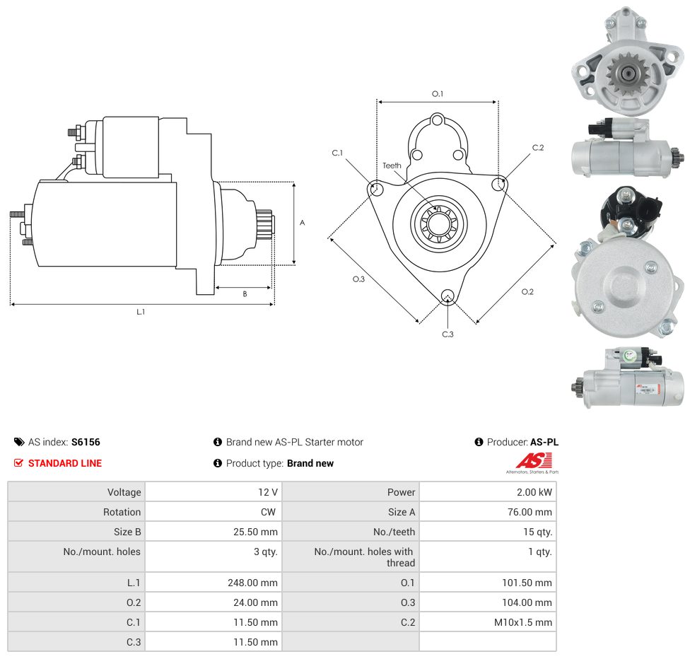 Starter motor