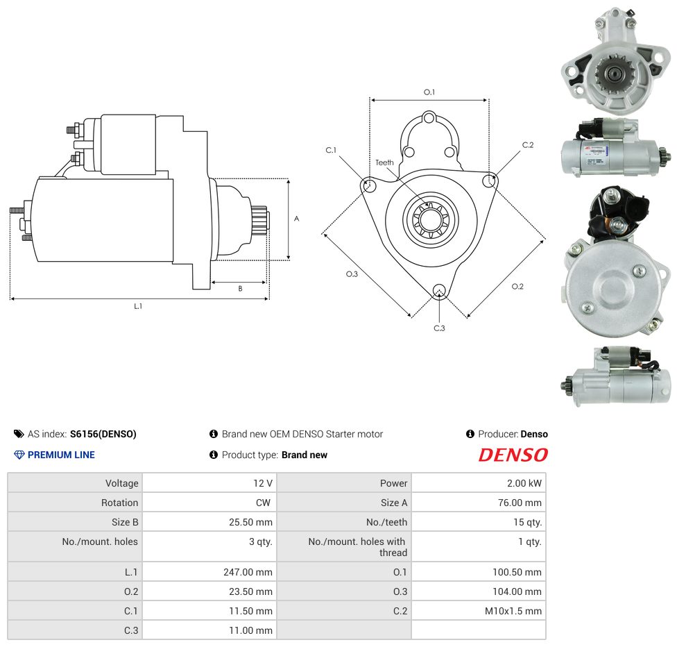 Starter motor