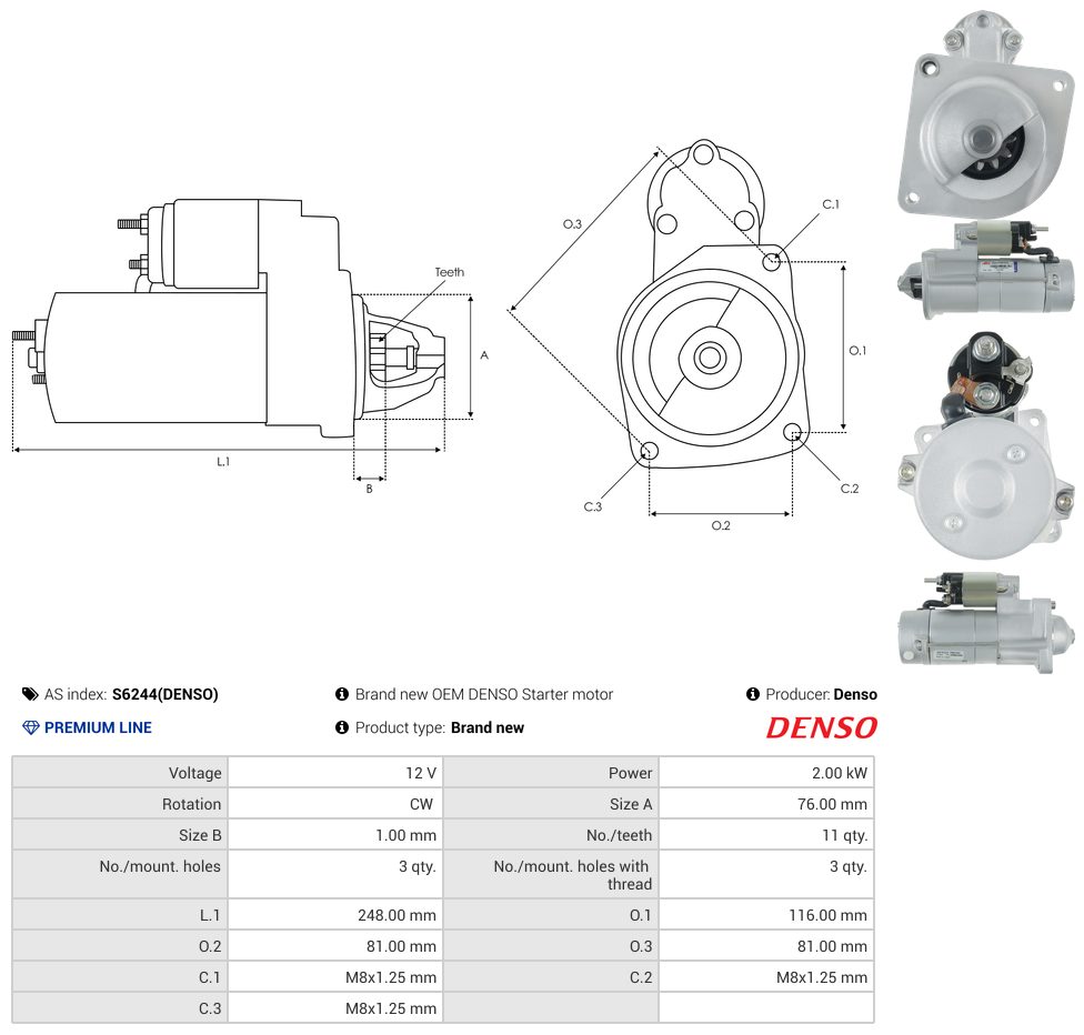 Starter motor
