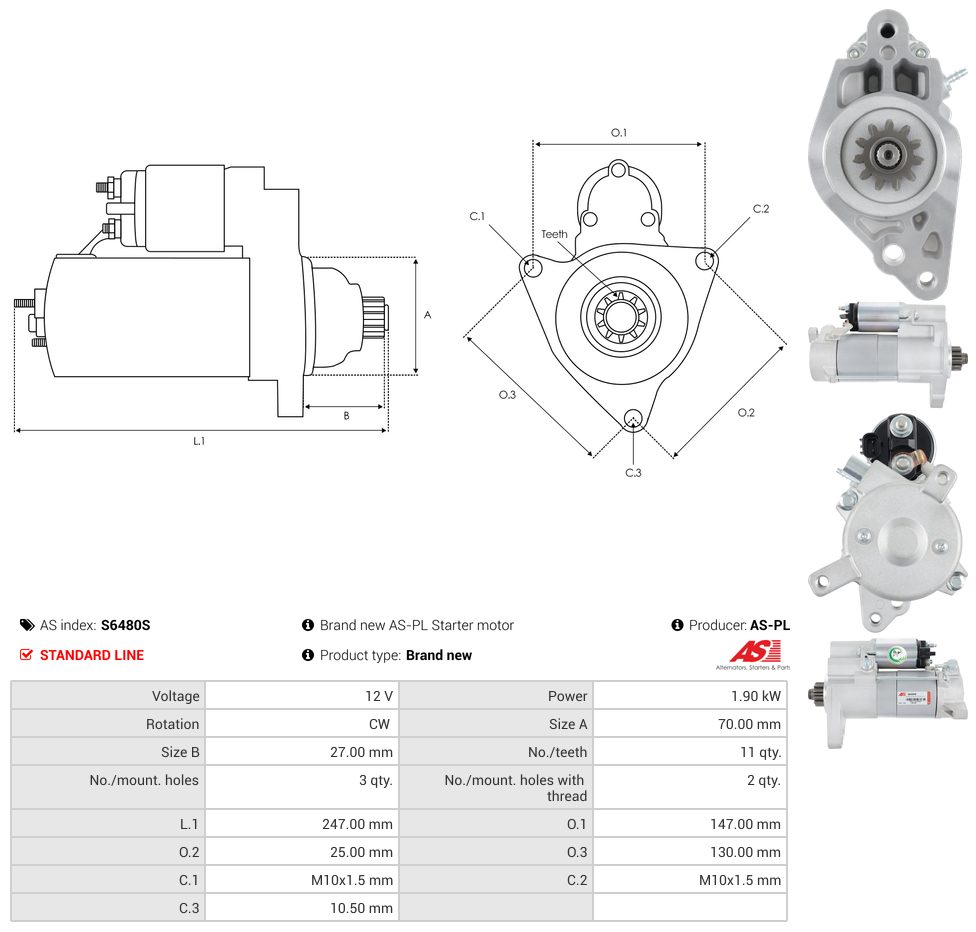 Starter motor