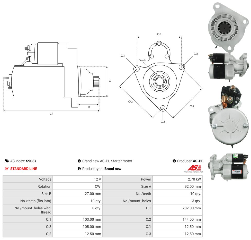 Starter motor