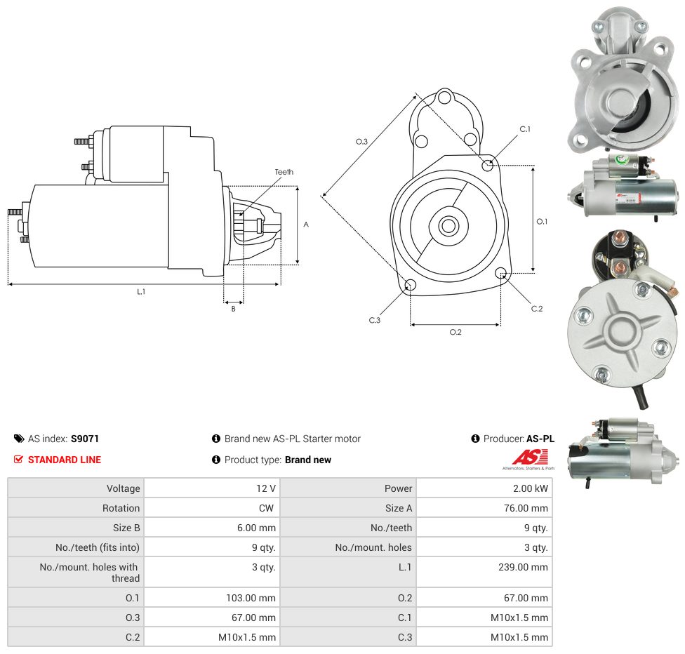 Starter motor