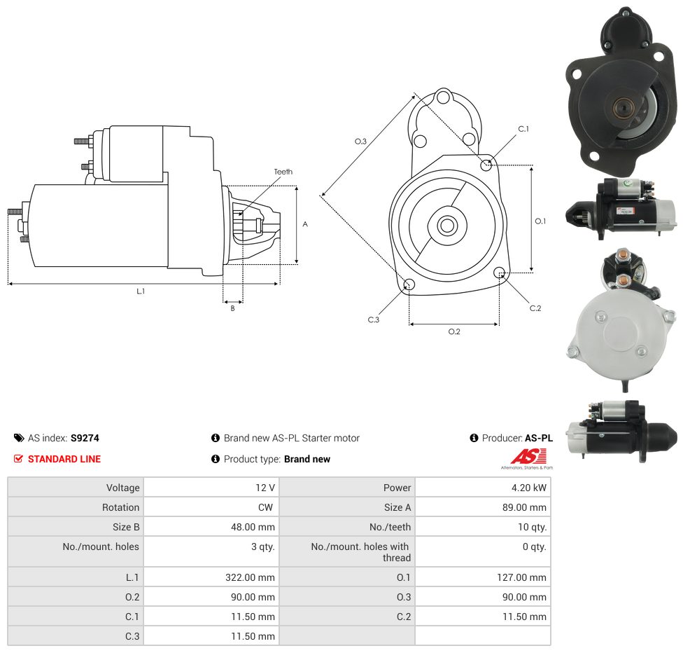 Starter motor