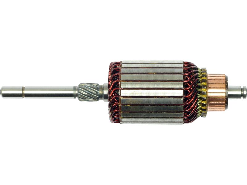 Starter motor armature