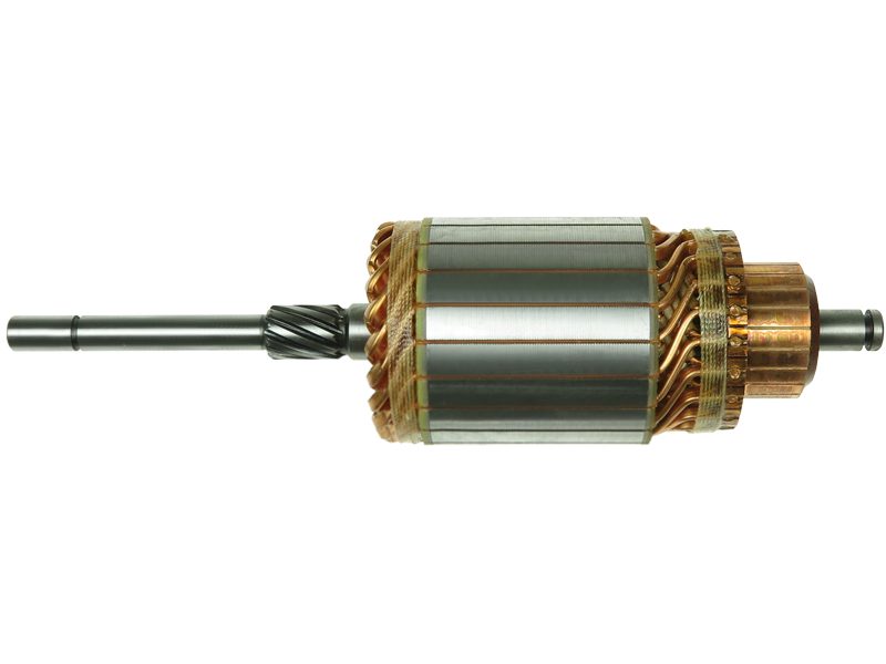 Starter motor armature