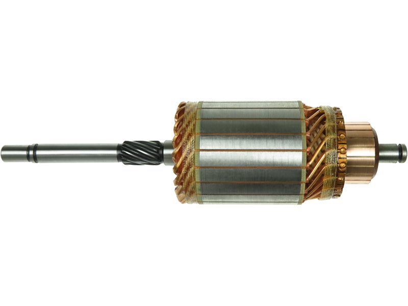 Starter motor armature