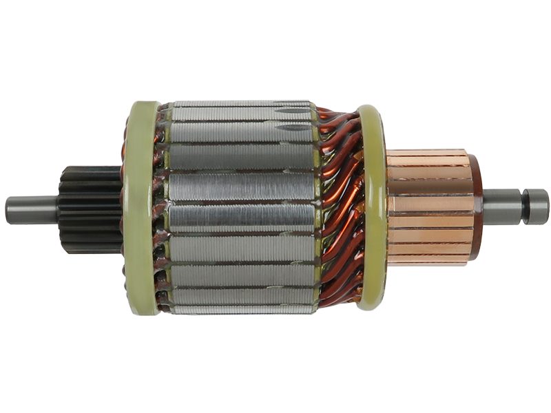 Starter motor armature