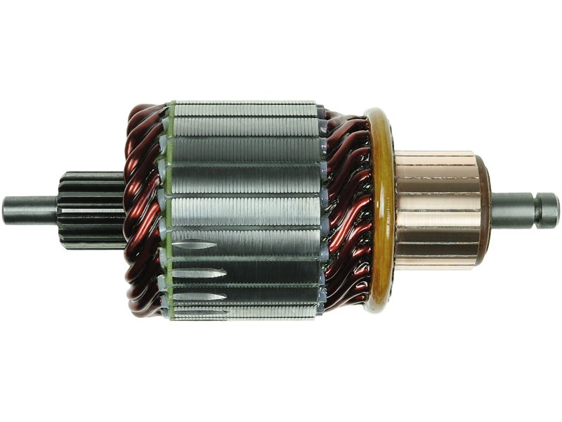 Starter motor armature