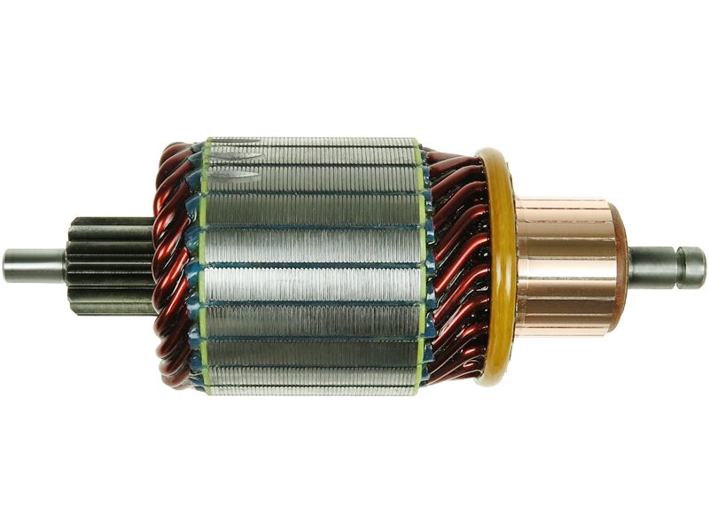 Starter motor armature