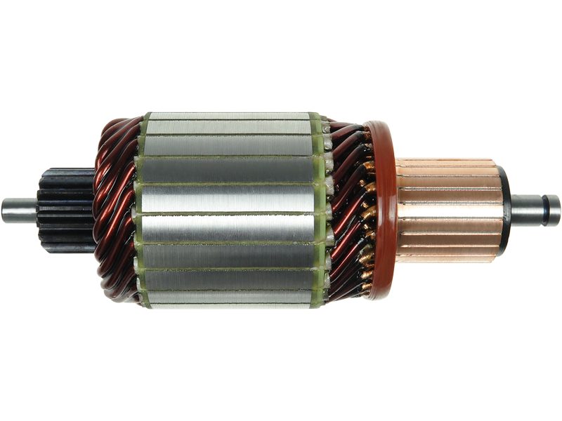 Starter motor armature