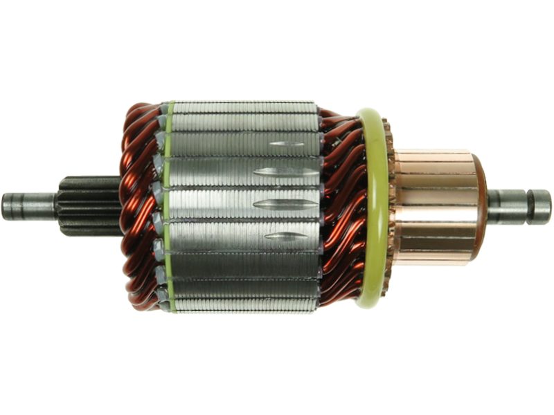 Starter motor armature