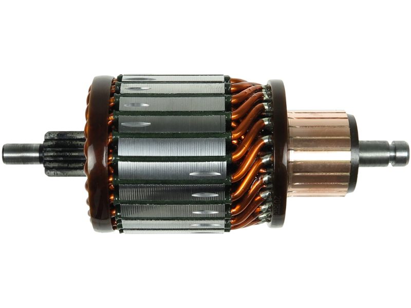 Starter motor armature