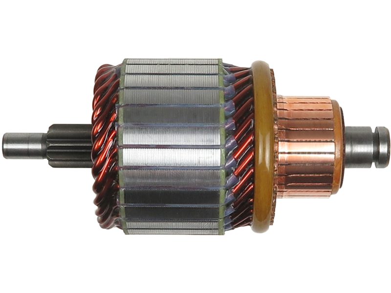 Starter motor armature