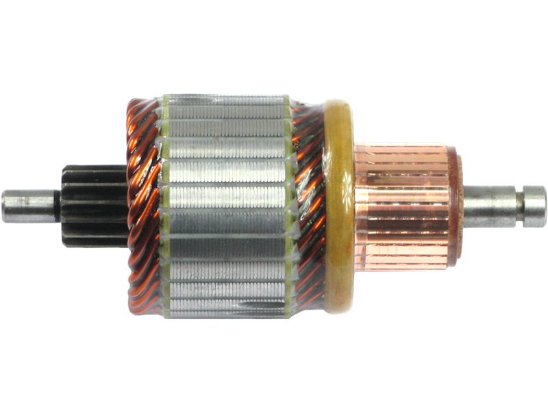 Starter motor armature