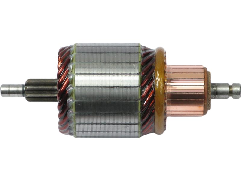 Starter motor armature
