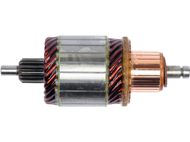 Starter motor armature