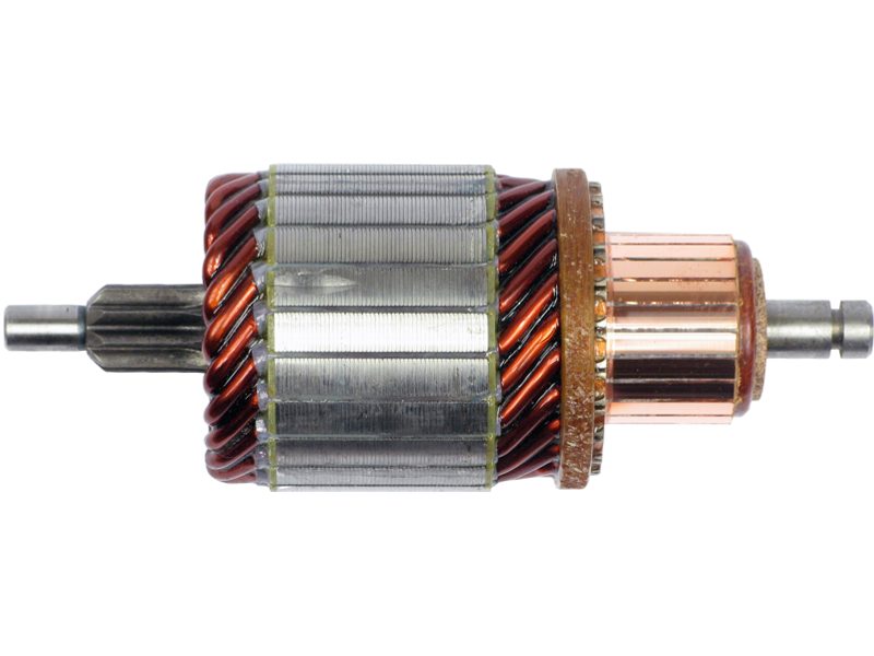 Starter motor armature